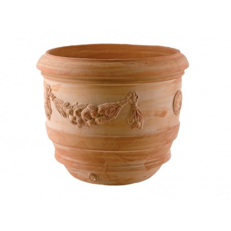 Vaso barile festonato cm 40-coccio | Laserrafiorita.it